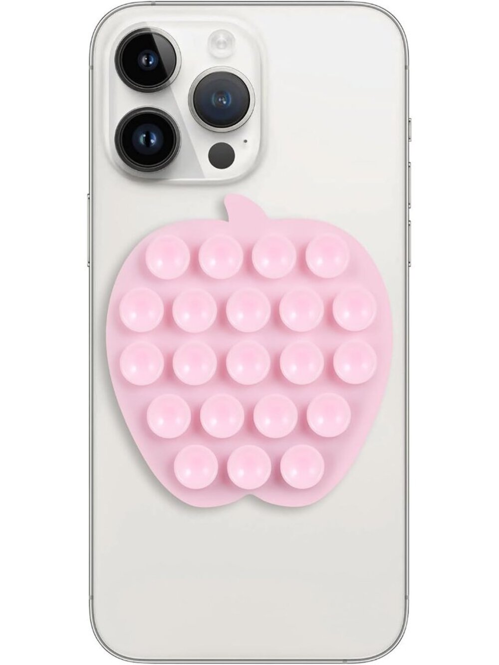 Light Pink Strong Silicone Suction Sticky Grip Suitable for Selfie on Mirror